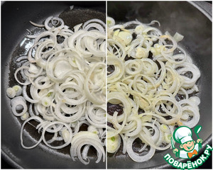 Печень говяжья. Жареная с луком