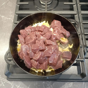 Печень в сливках