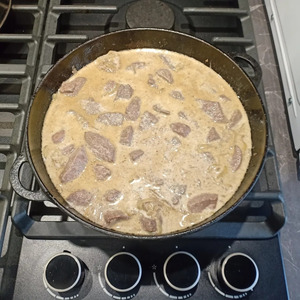 Печень в сливках