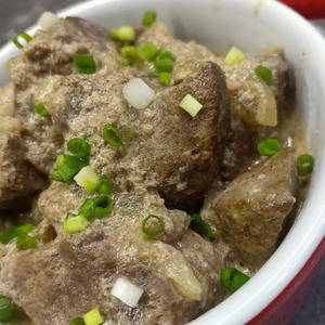 Печень в сливках