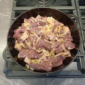 Печень в сливках