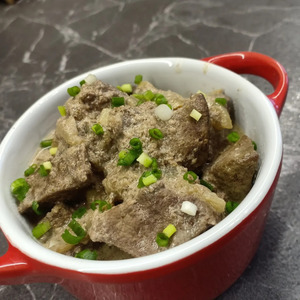 Печень в сливках