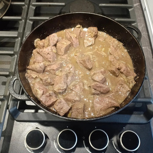 Печень в сливках