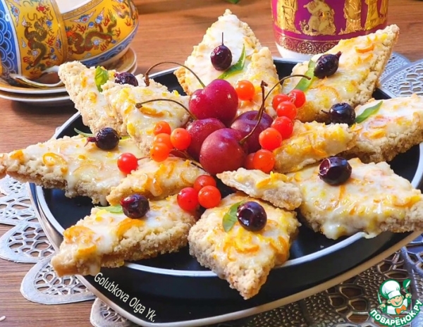 Печенье "Апельсиновые ромбы" Печенье "Апельсиновые ромбы"