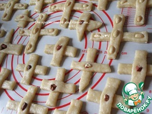 Печенье «Крестики» с орехами Печенье «Крестики» с орехами