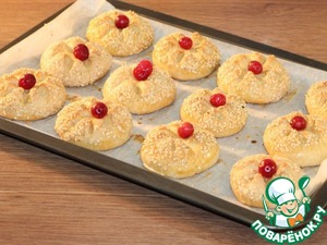 Печенье со вкусом ванили и жаренного кунжута Печенье со вкусом ванили и жаренного кунжута