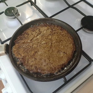 Печеночный торт с грибами