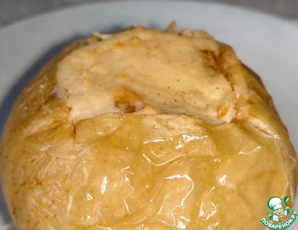 Печеные яблоки с творогом Печеные яблоки с творогом