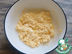 Печёночные блины с лисичками и сыром