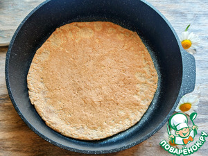Печёночные блины с лисичками и сыром