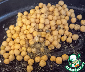 Печёный нут с тахинной заправкой Печёный нут с тахинной заправкой