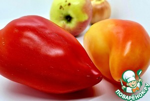 Перец, фаршированный индейкой, яблоками и рисом Перец, фаршированный индейкой, яблоками и рисом