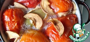 Перец, фаршированный индейкой, яблоками и рисом Перец, фаршированный индейкой, яблоками и рисом