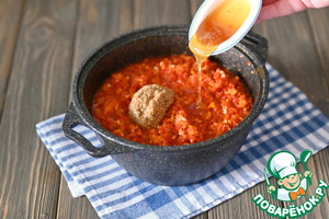 Перечная икра с горчицей и мёдом
