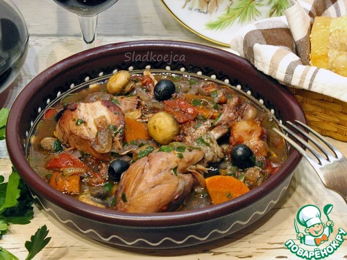 Петух по-бургундски ( «Coq au vin») Петух по-бургундски ( «Coq au vin»)