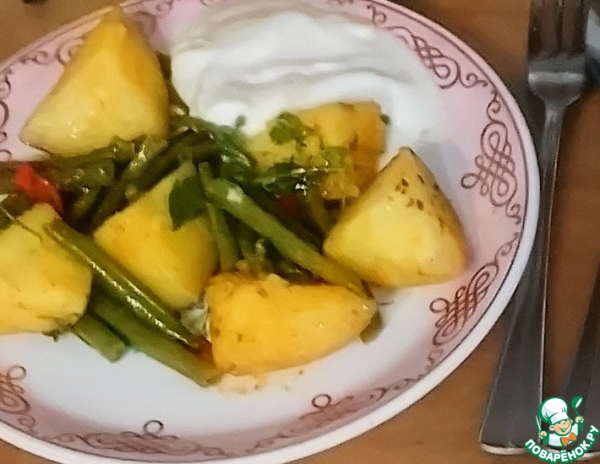 Пхали ки сабджи из стручковой фасоли