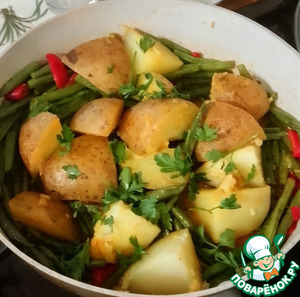 Пхали ки сабджи из стручковой фасоли