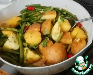Пхали ки сабджи из стручковой фасоли