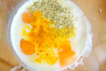 Пирог с фрикадельками и грибами