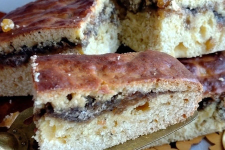 Пирог с халвой как кулич Пирог с халвой как кулич