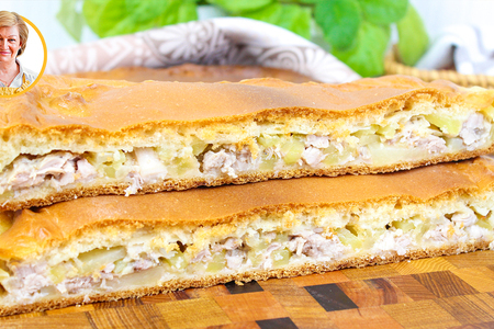 Пирог с курицей и картошкой Пирог с курицей и картошкой