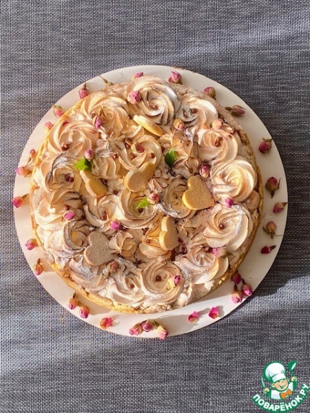 Пирог с вишней и меренгой Пирог с вишней и меренгой