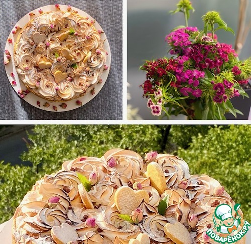 Пирог с вишней и меренгой Пирог с вишней и меренгой