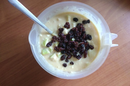 Пирог творожно яблочный с изюмом Пирог творожно яблочный с изюмом