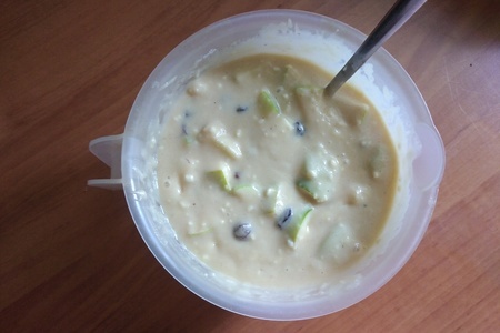 Пирог творожно яблочный с изюмом Пирог творожно яблочный с изюмом