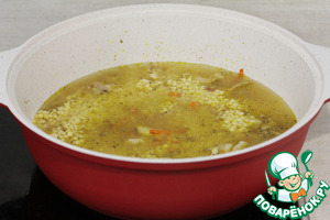 Плов из птитима с курицей