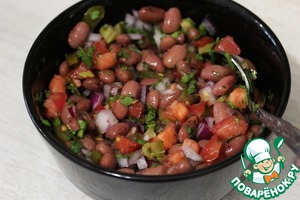 Полента с сальсой из фасоли Полента с сальсой из фасоли