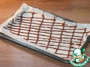 Полосатое пирожное с вареной сгущенкой Полосатое пирожное с вареной сгущенкой