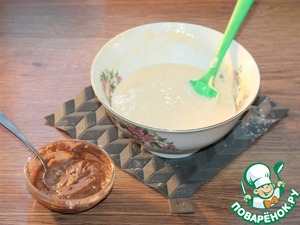 Полосатое пирожное с вареной сгущенкой Полосатое пирожное с вареной сгущенкой