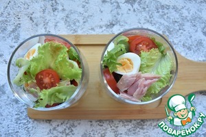 Порционный салат с тунцом Порционный салат с тунцом