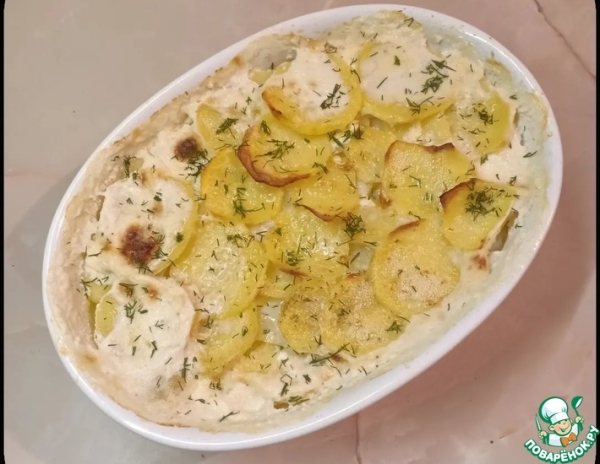 Португальская запеканка из рыбы Португальская запеканка из рыбы