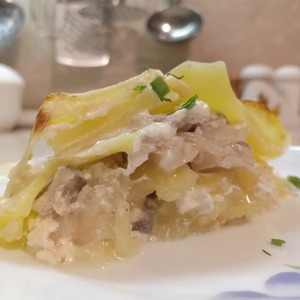 Португальская запеканка из рыбы Португальская запеканка из рыбы