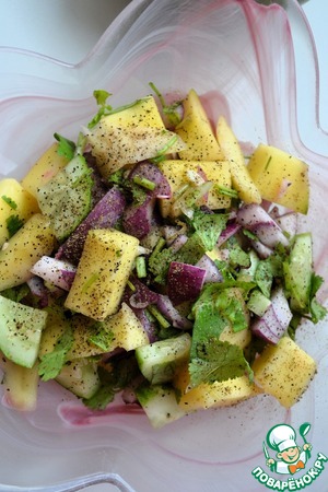 Постный салат с манго Постный салат с манго