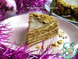 Постный шоколадный торт а-ля "Наполеон" Постный шоколадный торт а-ля "Наполеон"