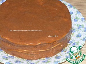 Постный шоколадный торт а-ля "Наполеон" Постный шоколадный торт а-ля "Наполеон"