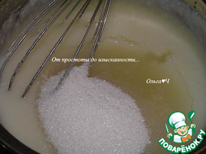 Постный торт "Наполеон" с вишней Постный торт "Наполеон" с вишней