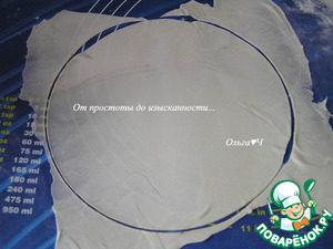 Постный торт "Наполеон" с вишней Постный торт "Наполеон" с вишней