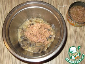 Постный жюльен с тунцом