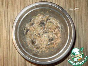 Постный жюльен с тунцом