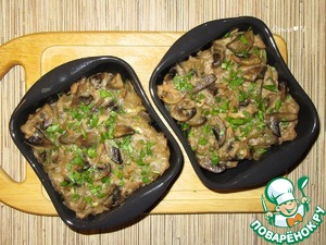 Постный жюльен с тунцом