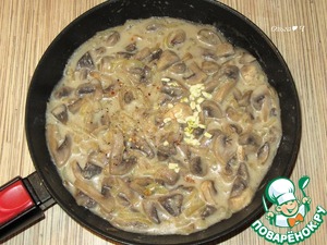 Постный жюльен с тунцом