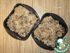 Постный жюльен с тунцом