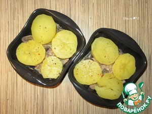 Постный жюльен с тунцом