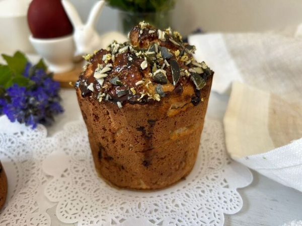 Пп кулич с сушеными бананами и семенами чиа Пп кулич с сушеными бананами и семенами чиа