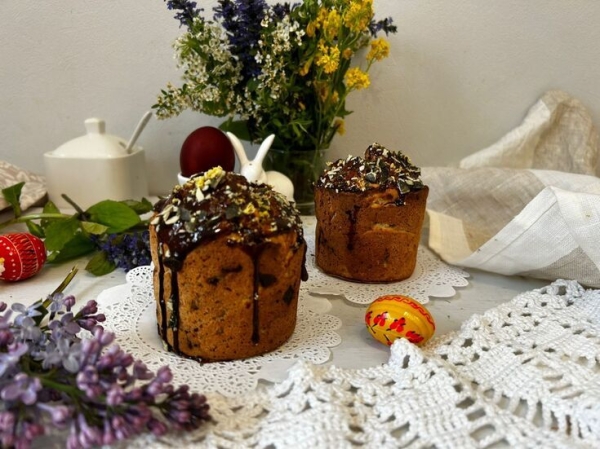 Пп кулич с сушеными бананами и семенами чиа Пп кулич с сушеными бананами и семенами чиа