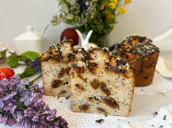 Пп кулич с сушеными бананами и семенами чиа Пп кулич с сушеными бананами и семенами чиа